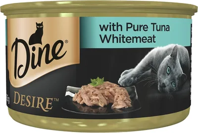 Dine Desire Whitemeat Tuna Adult Wet Cat Food 85g x24