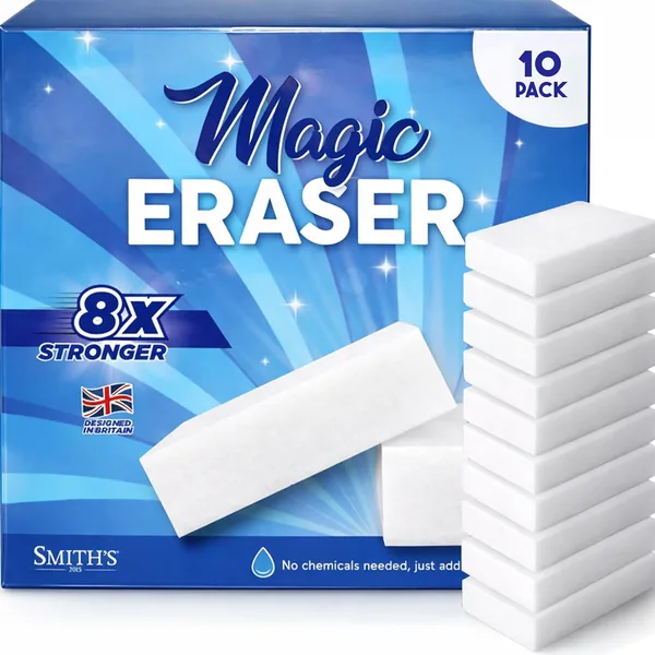 Magic Eraser Sponge for Cleaning by Smith s | 10 Pack