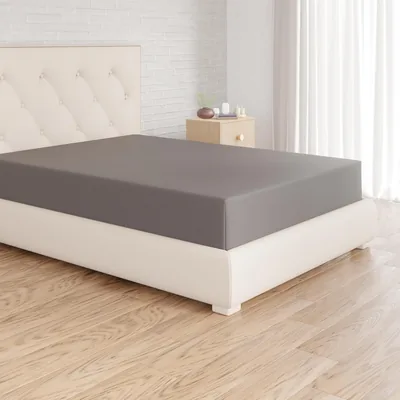 Amazon Basics, Jersey-Bezug, Dunkelgrau, 140 x 200 cm