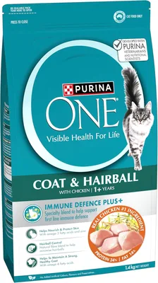 PURINA ONE Adult Cat Food Hairball Chicken 1.4kg Best Deal