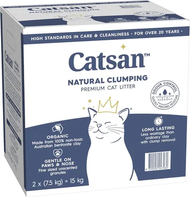 CATSAN Natural Clumping Clay Litter Box 15kg Best Deal