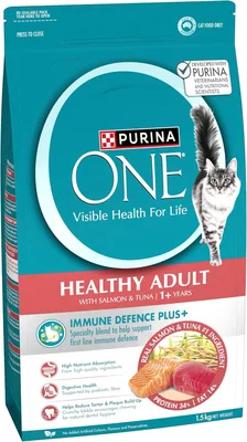 PURINA ONE Adult Salmon Tuna Dry Cat Food 1.5kg