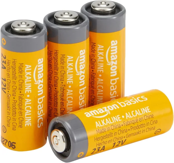 Amazon Basics - 4 Pack of 23A Long Life Alkaline Batteries, 12 Volt
