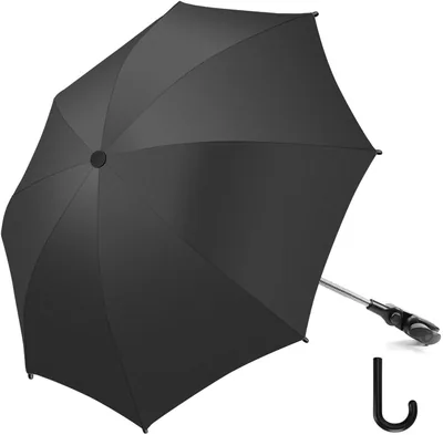 Buggarum Pramsyl 73 cm Diameter Universell Parasol Buggy Stroller med UV-skydd 50+ (Black)