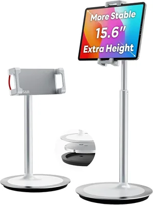 SAIJI iPad Stand - Adjustable & Rotating Clamp
