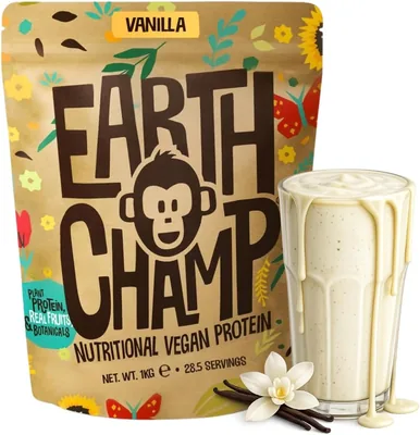 EarthChamp Vegan Protein Powder Vanilla 1kg Best Deal