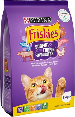 FRISKIES Adult Dry Cat Food Surfin' & Turfin' Favourites 2.5kg Best Deal