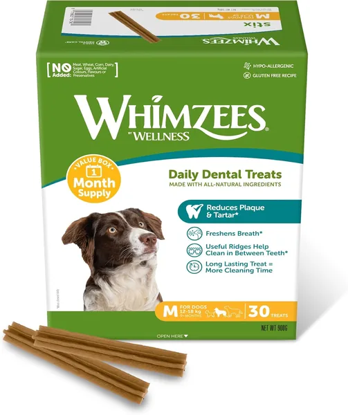 WHIMZEES Stix M Monthly Fund, 30 Pieces - Size M
