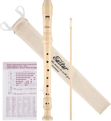 Eastar ERS-21BN Baroque Soprano Recorder Kit Natural Best Deal