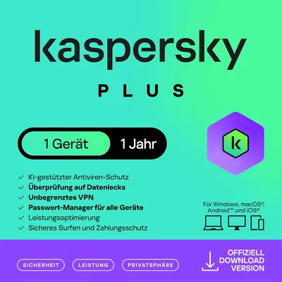 Kaspersky Internet Security 2022 | 1 Gerät | 1 Jahr | PC/Mac/Mobile | Aktivierungscode per E-Mail
