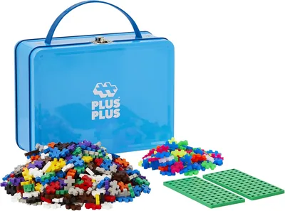 Plus Plus Building Set with Metal Suitcase - 600 Pieces