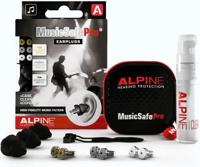 Musique Alpine MusicSafe Pro - Protections auditives pour musiciens - Haute fidélité sonore - 3 ensembles de filtres interchangeables - Hyp