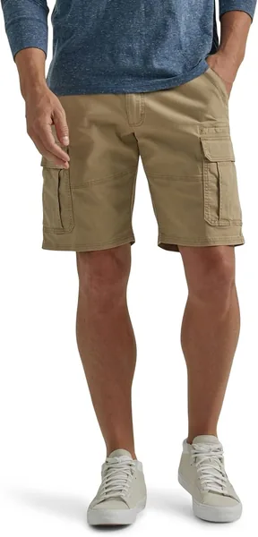 Wrangler Authentics Mens Classic Relaxed Fit Stretch Cargo Short