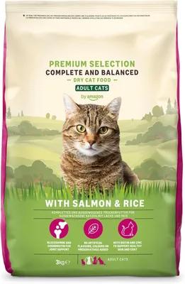 Cibo secco completo per gatti adulti con salmone e riso, confezione da 3 kg (ex marchio Lifelong)