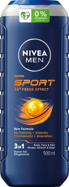 Nivea Men Sport Odświeżający Żel pod prysznic 3w1 500 ml - Najlepsza oferta