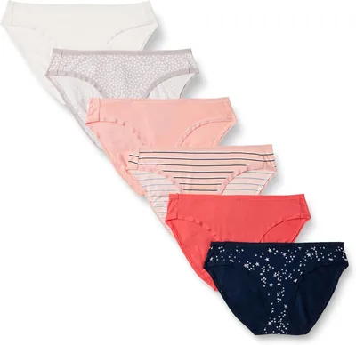 Amazon Essentials - Ropa interior de bikini elástica de algodón para mujer