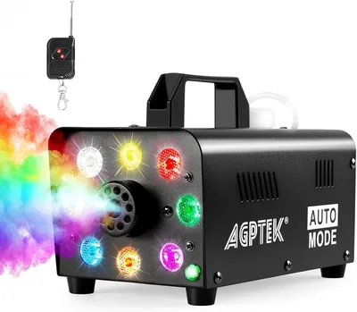 AGPTEK Fog Machine 500W RGB Smoke Party