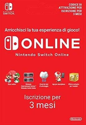 Nintendo Switch Online - 3 mesi | Codice di Download per Switch