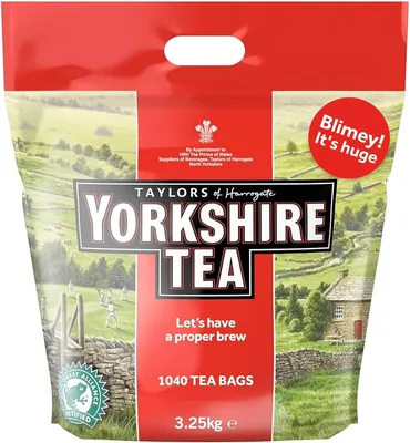 Yorkshire Tea, 1040 Tea Bags (3.25 kg) | 1 Pack of 1040 Tea Bags, Everyday Black Tea Bags, Bag with 