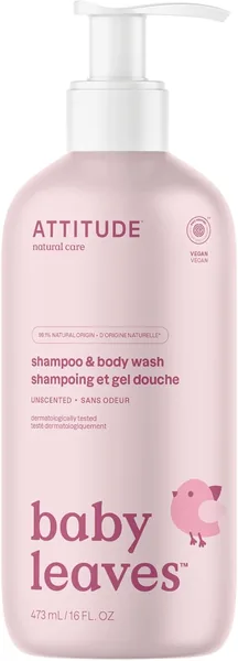 ATTITUDE Baby 2-in-1 Shampoo and Body Wash