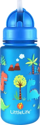 LittleLife Dinosaur Water Bottle 400ml Blue Best Deal