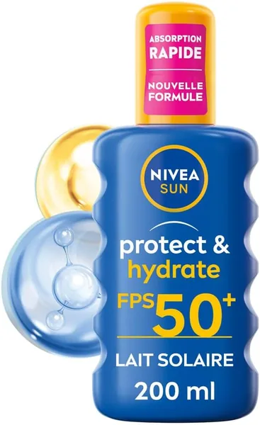 NIVEA Zonnespray Bescherm & Hydrateer - SPF 50 - Zonnespray met Vitamine E - 200ml