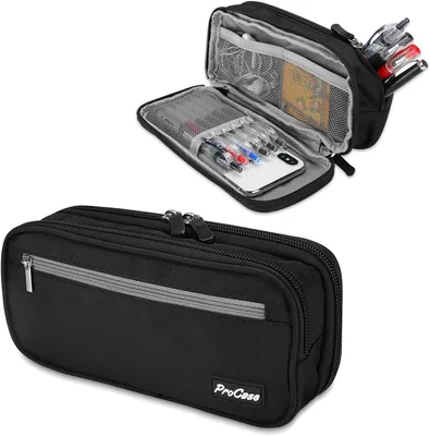 ProCase 2-Layer Pencil Case Large Capacity Stationery Best Deal