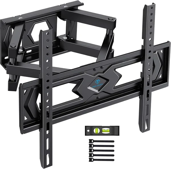 PERLESMITH TV Wall Mount Tilt Swivel Mount for 26-70 inch TVs or Monitors up to 45 kg