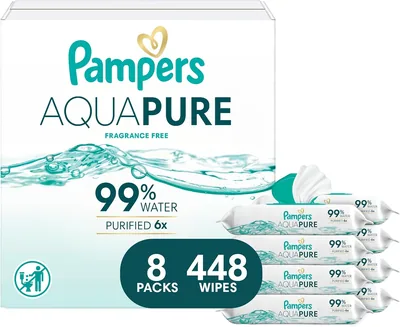 Pampers Baby Wipes Aqua Pure Sensitive Water