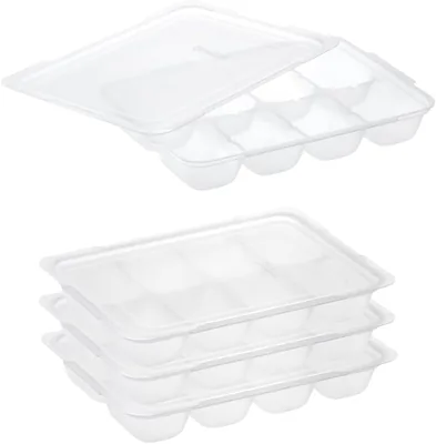 リチェル R 25 分割型フリージングブロックトレイ、1ブロック容量：0.8fl oz (25ml)、8ブロック、4セット、クリア