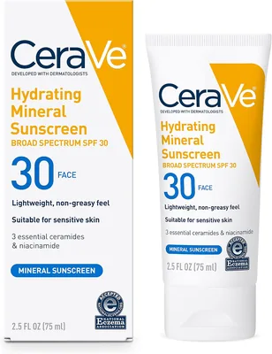 CeraVe 100% Mineral Sunscreen SPF 30 | 15% Off