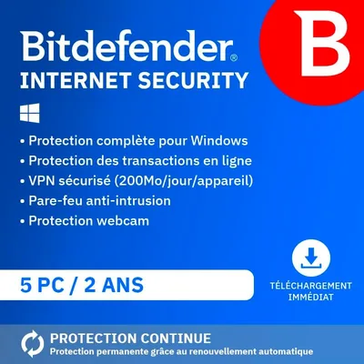 Bitdefender 45% Off - Meilleure offre du moment sur Amazon
