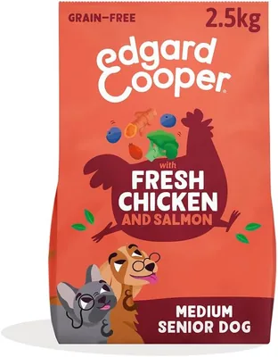 Edgard & Cooper Droge Senior Hondenvoeding 2,5kg - Vers Gril en Noorse Zalm - Graanvrij