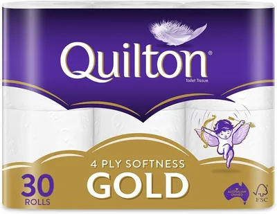 Quilton 4-Ply Gold Toilet Tissue 30 Rolls Best Deal