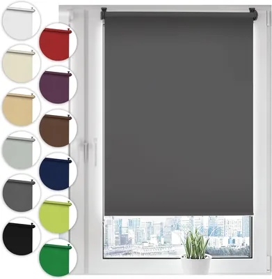 Sonello Verdunkelungsvorhang / Fensterblende / Seitenzugblende / Klemmblende mit Klemmbefestigung, ohne Bohren, für Fenster