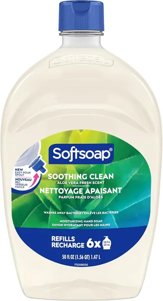 Softsoap Antibacterial Liquid Hand Soap Refill - Clean Aloe Vera 1.47 Liters