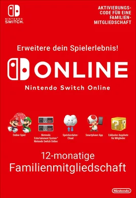 Nintendo Switch Online Mitgliedschaft - 12 Monate Familienpaket | Download-Code