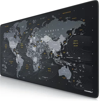 CSL Titanwolf XXL Tappetino da Gioco - Mappa del Mondo 900x400mm - Offerta Imperdibile