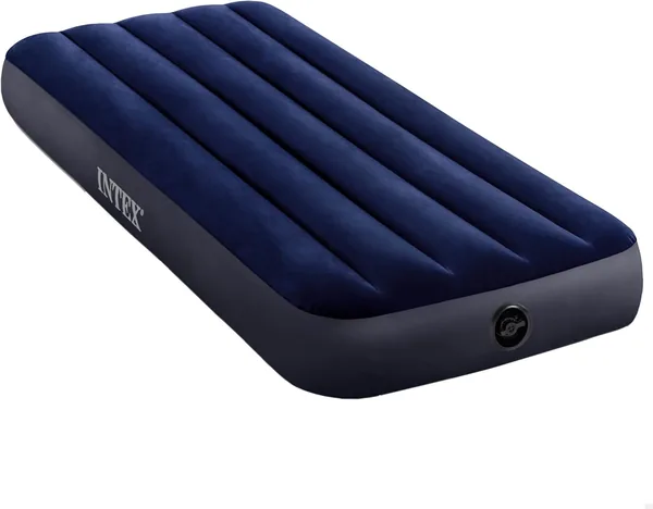 Intex Dura-Beam Classic Downy Single Inflatable Mattress PVC Blue 76x191x25cm