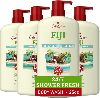 Old Spice Body Wash for Men, 24/7 Fresh, Vitamin B3, Fiji, Best Deal