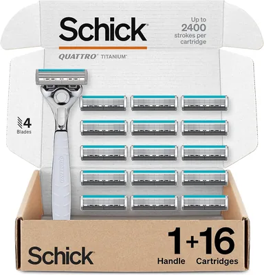 SCHICK Quattro Titanium 4-Blade Razor Set