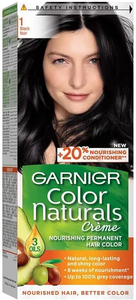Garnier Hair Colour, With 3 Nourishing Oils, Grey Coverage, Long-lasting Shiny Colour, Natural-looking Result
