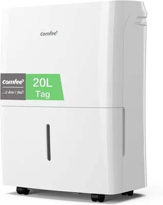 Comfee Luftentfeuchter 20L/24h, Raumgröße ca. 100m³ (40m²), APP-kompatibel, Smart-Modus, 24-Stunden-Timer, 3L Wassertank, gegen Feuchtigkeit