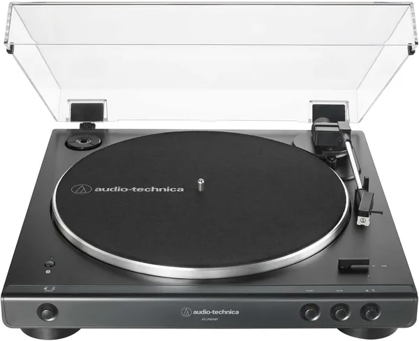 Audio-Technica LP60XBTBK : Tourne-disque vinyle sans fil à bande automatique Noir - Meilleur prix