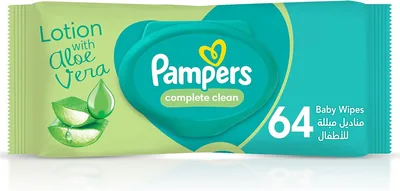 Pampers Complete Clean Wipes with Aloe Vera 64ct - 53% Off