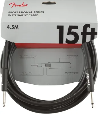 Fender Professional Series Cable 15ft Black Best Deal