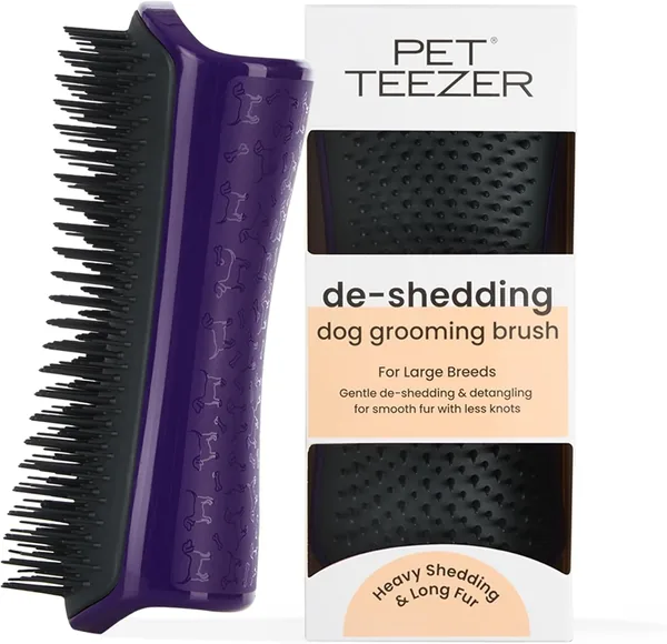 Tangle Teezer Large Pet Teezer De-Shedding - Szczotka do czesania na sucho lub do kąpieli - Idealna szczotka do usuwania luźnych włosów