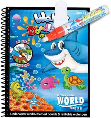 Mumoo Bear Magic Water Colouring Book - Reusable Drawing for Kids