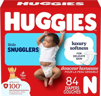 HUGGIES Newborn Diapers - Giga Pack 84ct Best Deal