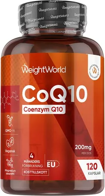 CoEnzym Q10 200mg - 120 kapsel - Veganskyt - 4 månads försörjning